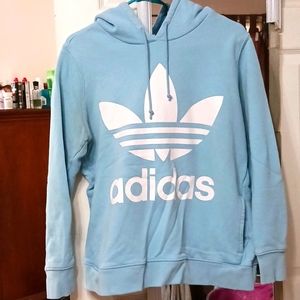 Women's Large Adidas Pullover Hooded Sweatshirt